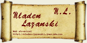 Mladen Lazanski vizit kartica